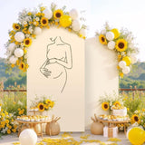 Maxbell Arch Cover 6.5ft Backdrop Cover for Photo Photography Prop Pregnancy Parties