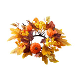 Maxbell Candle Ring Gifts Fall Artificial Wreaths for Dining Room Farmhouse Festival