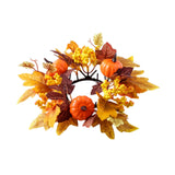 Maxbell Candle Ring Gifts Fall Artificial Wreaths for Dining Room Farmhouse Festival