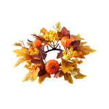 Maxbell Candle Ring Gifts Fall Artificial Wreaths for Dining Room Farmhouse Festival