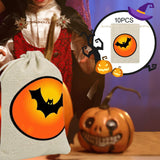 Maxbell 10x Halloween Trick or Treat Bags Drawstring Gift Bags Kids Trip Candy Pouch