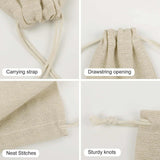 Maxbell 10x Halloween Trick or Treat Bags Drawstring Gift Bags Kids Trip Candy Pouch