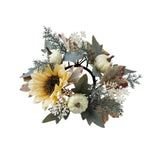 Maxbell Candle Ring Rustic Decorative Fall Garland for Living Room Tabletop Festival