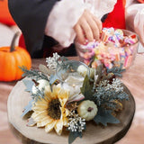 Maxbell Candle Ring Rustic Decorative Fall Garland for Living Room Tabletop Festival