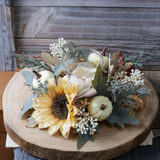 Maxbell Candle Ring Rustic Decorative Fall Garland for Living Room Tabletop Festival