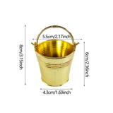 Maxbell 20Pcs Small Candy Buckets Party Supplies Birthday Decor Modern Snack Buckets Gold