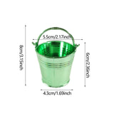 Maxbell 20Pcs Small Candy Buckets Party Supplies Birthday Decor Modern Snack Buckets Green