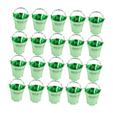 Maxbell 20Pcs Small Candy Buckets Party Supplies Birthday Decor Modern Snack Buckets Green
