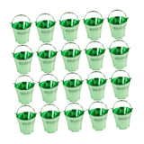 Maxbell 20Pcs Small Candy Buckets Party Supplies Birthday Decor Modern Snack Buckets Green