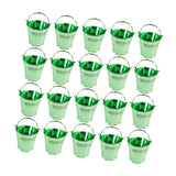 Maxbell 20Pcs Small Candy Buckets Party Supplies Birthday Decor Modern Snack Buckets Green