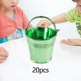 Maxbell 20Pcs Small Candy Buckets Party Supplies Birthday Decor Modern Snack Buckets Green