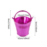 Maxbell 20Pcs Small Candy Buckets Party Supplies Birthday Decor Modern Snack Buckets Rose Red