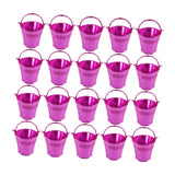 Maxbell 20Pcs Small Candy Buckets Party Supplies Birthday Decor Modern Snack Buckets Rose Red