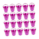 Maxbell 20Pcs Small Candy Buckets Party Supplies Birthday Decor Modern Snack Buckets Rose Red