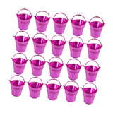 Maxbell 20Pcs Small Candy Buckets Party Supplies Birthday Decor Modern Snack Buckets Rose Red
