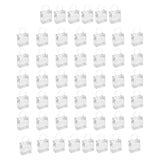 Maxbell 50 Pieces Clear Gift Bags Crafting PVC Treat Bags for Birthday Wedding Party Height 15cm