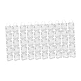Maxbell 50 Pieces Clear Gift Bags Crafting PVC Treat Bags for Birthday Wedding Party Height 15cm