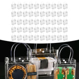 Maxbell 50 Pieces Clear Gift Bags Crafting PVC Treat Bags for Birthday Wedding Party Height 15cm