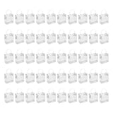 Maxbell 50 Pieces Clear Gift Bags Crafting PVC Treat Bags for Birthday Wedding Party Height 16cm