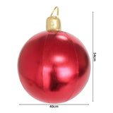 Maxbell Large Christmas Inflatable Ball Inflatable Balloon for Wedding Outside Patio Red