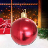 Maxbell Large Christmas Inflatable Ball Inflatable Balloon for Wedding Outside Patio Red