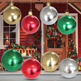 Maxbell Large Christmas Inflatable Ball Inflatable Balloon for Wedding Outside Patio Red