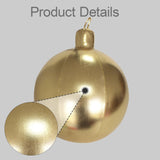 Maxbell Large Christmas Inflatable Ball Inflatable Balloon for Wedding Outside Patio Gold