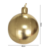 Maxbell Large Christmas Inflatable Ball Inflatable Balloon for Wedding Outside Patio Gold