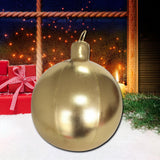 Maxbell Large Christmas Inflatable Ball Inflatable Balloon for Wedding Outside Patio Gold