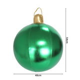 Maxbell Large Christmas Inflatable Ball Inflatable Balloon for Wedding Outside Patio Green