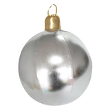 Maxbell Large Christmas Inflatable Ball Inflatable Balloon for Wedding Outside Patio Silver