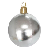 Maxbell Large Christmas Inflatable Ball Inflatable Balloon for Wedding Outside Patio Silver