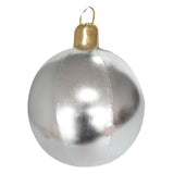Maxbell Large Christmas Inflatable Ball Inflatable Balloon for Wedding Outside Patio Silver