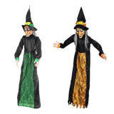 Maxbell Halloween Hanging Witch 67” for Indoor and Outdoor Garden Theme Party Favors Green