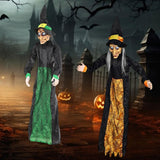 Maxbell Halloween Hanging Witch 67” for Indoor and Outdoor Garden Theme Party Favors Green