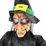 Maxbell Halloween Hanging Witch 67” for Indoor and Outdoor Garden Theme Party Favors Green