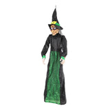 Maxbell Halloween Hanging Witch 67” for Indoor and Outdoor Garden Theme Party Favors Green