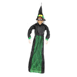 Maxbell Halloween Hanging Witch 67” for Indoor and Outdoor Garden Theme Party Favors Green