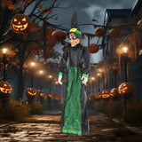 Maxbell Halloween Hanging Witch 67” for Indoor and Outdoor Garden Theme Party Favors Green