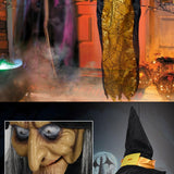 Maxbell Halloween Hanging Witch 67” for Indoor and Outdoor Garden Theme Party Favors Yellow