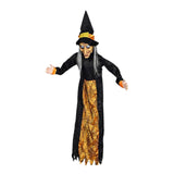 Maxbell Halloween Hanging Witch 67” for Indoor and Outdoor Garden Theme Party Favors Yellow