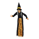 Maxbell Halloween Hanging Witch 67” for Indoor and Outdoor Garden Theme Party Favors Yellow