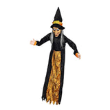 Maxbell Halloween Hanging Witch 67” for Indoor and Outdoor Garden Theme Party Favors Yellow