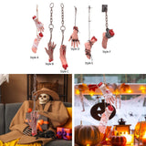 Maxbell Scary Hanging Severed Ornament Realistic Bloody for Halloween Indoor Outdoor Style A