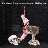 Maxbell Scary Hanging Severed Ornament Realistic Bloody for Halloween Indoor Outdoor Style A