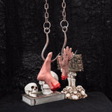 Maxbell Scary Hanging Severed Ornament Realistic Bloody for Halloween Indoor Outdoor Style A