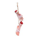 Maxbell Scary Hanging Severed Ornament Realistic Bloody for Halloween Indoor Outdoor Style A