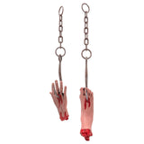 Maxbell Scary Hanging Severed Ornament Realistic Bloody for Halloween Indoor Outdoor Style A