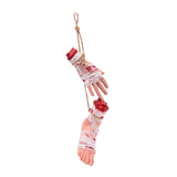 Maxbell Scary Hanging Severed Ornament Realistic Bloody for Halloween Indoor Outdoor Style A
