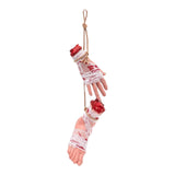 Maxbell Scary Hanging Severed Ornament Realistic Bloody for Halloween Indoor Outdoor Style A